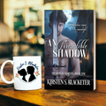 Paperback book titled An Irresistible Shadow by Kirsten S. Blacketer with a close-up of a medieval man holding a sword on the cover.